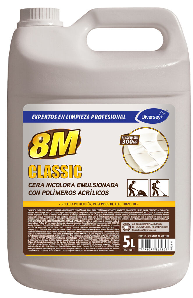 8M CLASSIC 4x5L - EMULSIÓN AUTOBRILLO CON POLÍMEROS ACRÍLICOS
